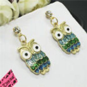 Betsey Johnson OWL Earrings